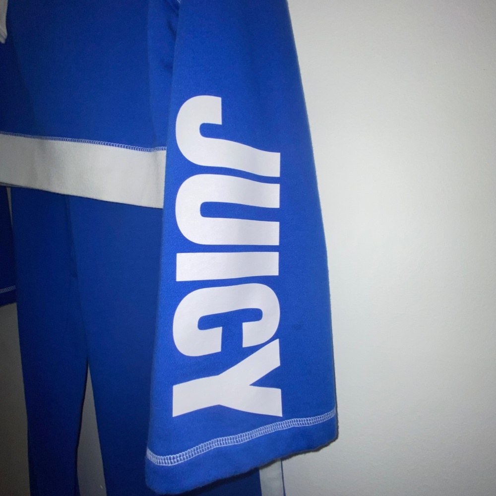 Y2K Juicy Knit tracksuit in Blue with white - Picture 2 of 13